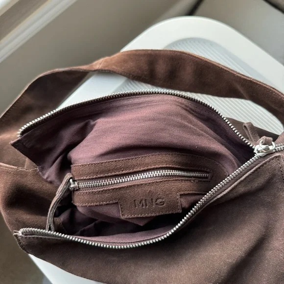 Mango 100% Suede Shopper Bag - Picture 6 of 8